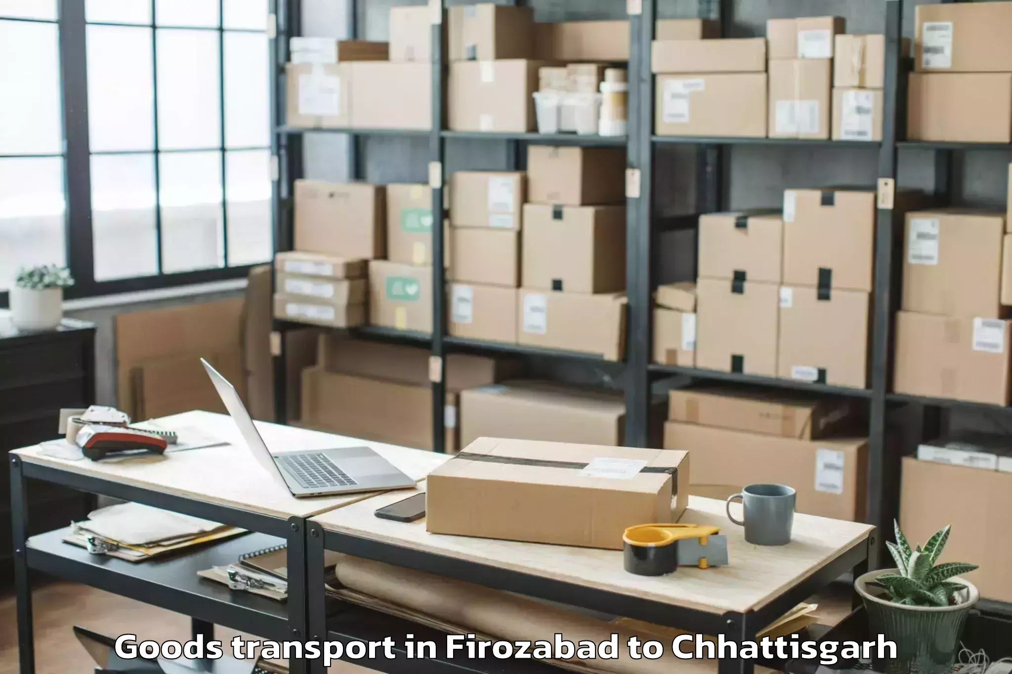 Expert Firozabad to Raigarh Chhattisgarh Goods Transport